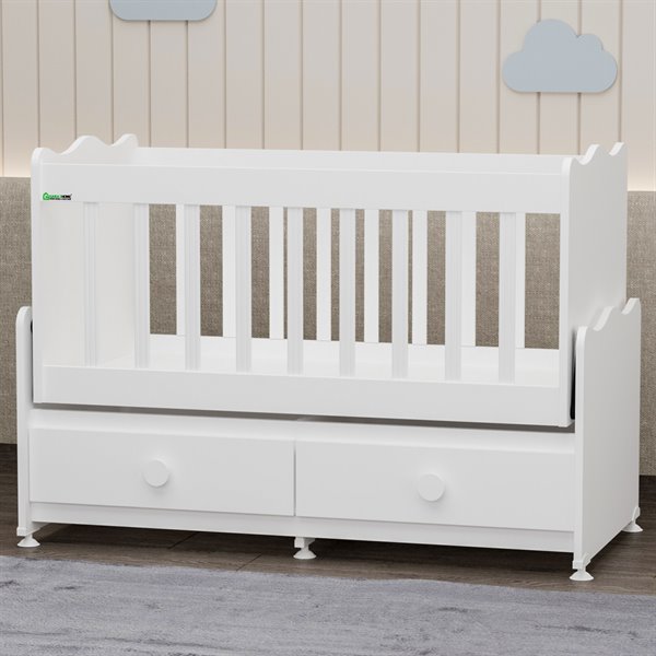 Garaj Home Elegant 60x120 2 Çekmeceli Beşik