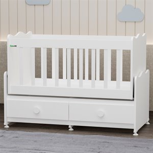 Garaj Home Elegant 60x120 2 Çekmeceli Beşik