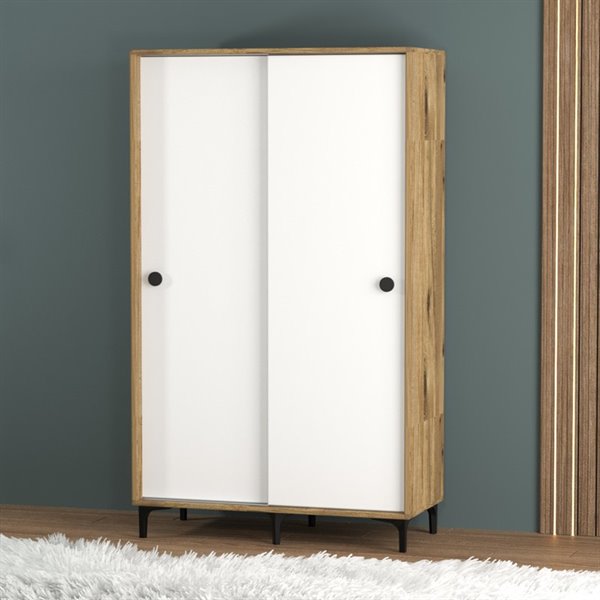 Garaj Home Mercan 2 Kapak Sürgülü Dolap