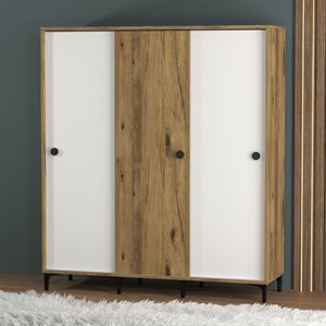 Garaj Home Mercan 3 Kapak Sürgülü Dolap