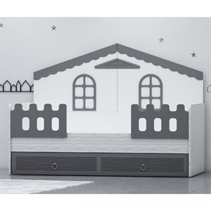 Garaj Home Tuana Membran Yavrulu Montessori 90x190 Karyola 